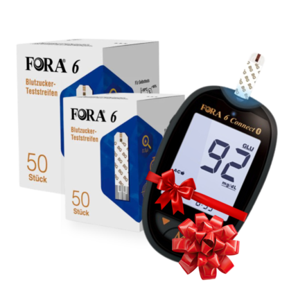 Pack 2 Bandelettes FORA + Appareil de glycémie OFFERT
